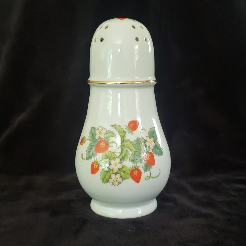 Vintage 1978 Avon Strawberry Porcelain Sugar Shaker